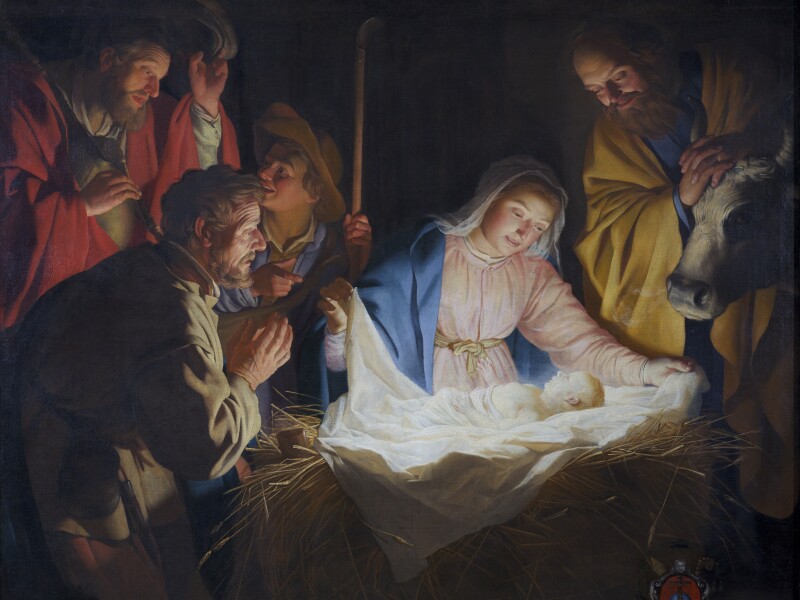 Adoration of the Shepherds, by Gerard van Honthorst