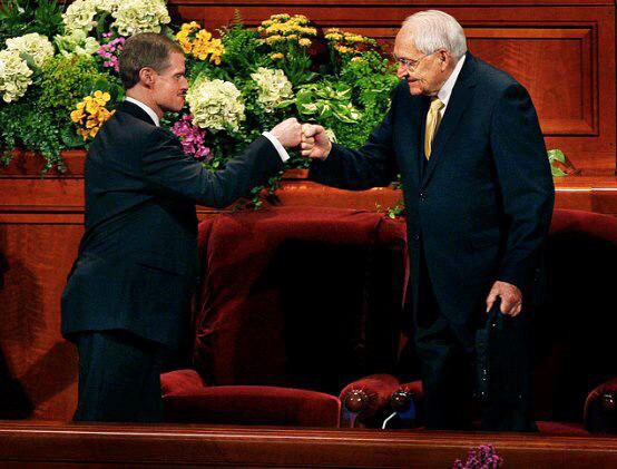Elder Perry first bump