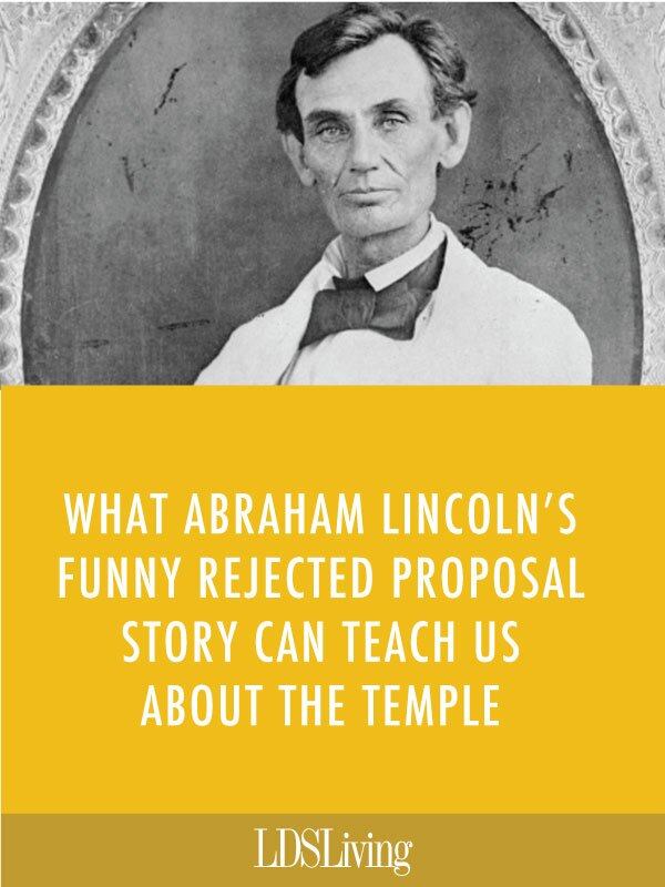 After Abraham Lincoln made a fool of himself with a certain young lady, he chose April Fool's Day as the time to write his friends about the event. But what does all this have to do with our temple covenants?