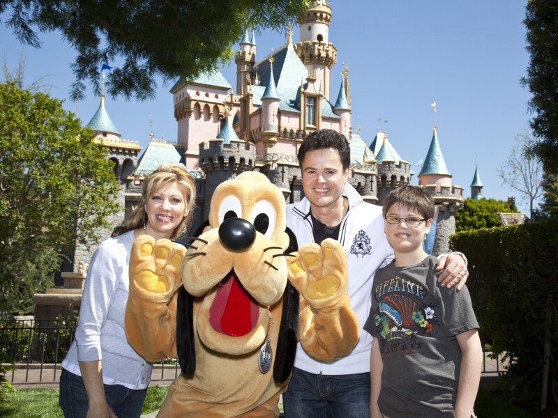 Donny Osmond And Family At Disneyland