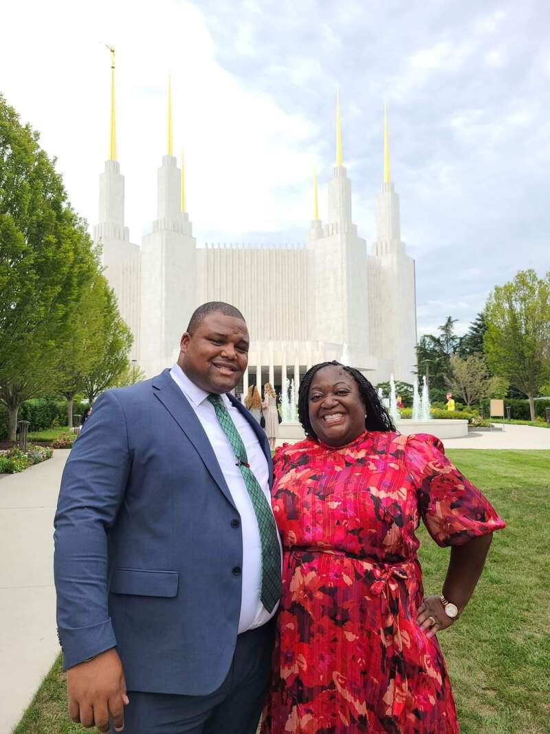 Chris and Eme Martin at DC Temple Rededication August 2022