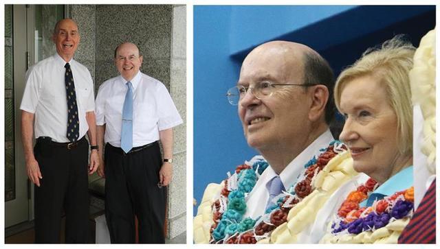 Image titleElder Cook and President Eyring visiting Fiji. Image from Facebook.