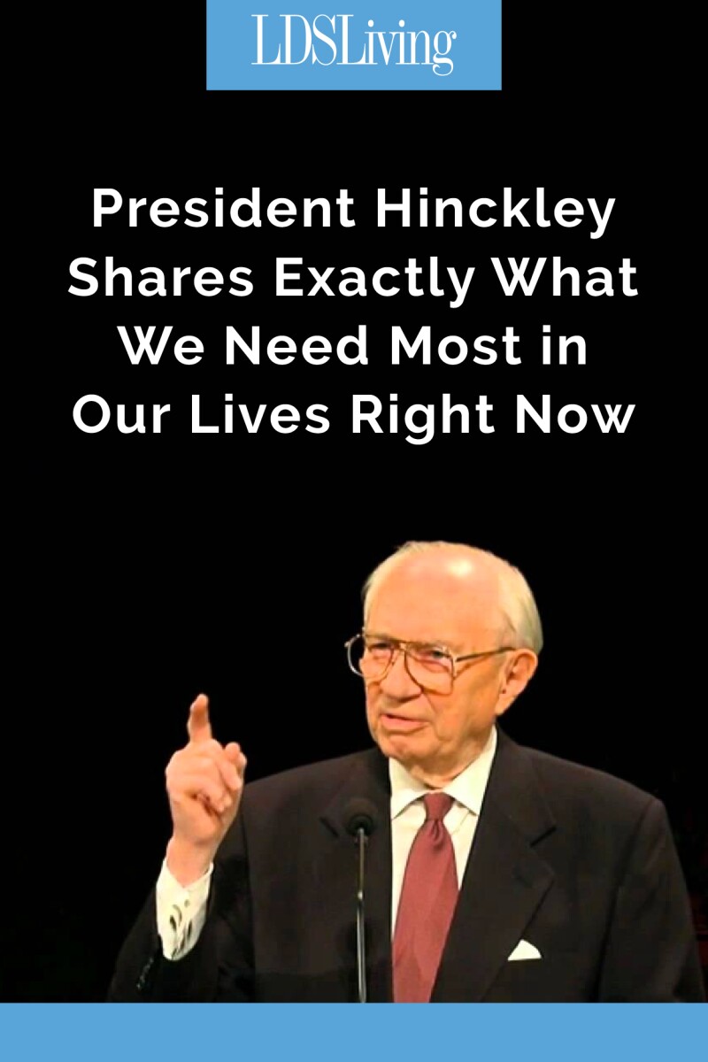 With so much in our society that draws us apart—with all the online debating, the differences, and even the hatred that divides us, this counsel from President Gordon B. Hinckley is something everyone should strive to make a reality in their life today.