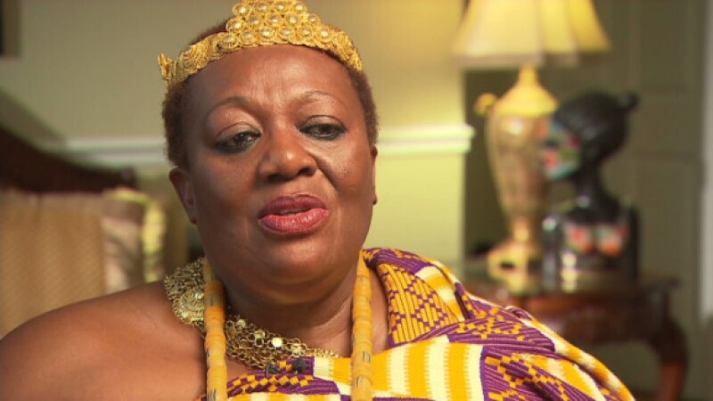 Peggieline Bartens, King of Otuam in Ghana (Image from cnn.com)