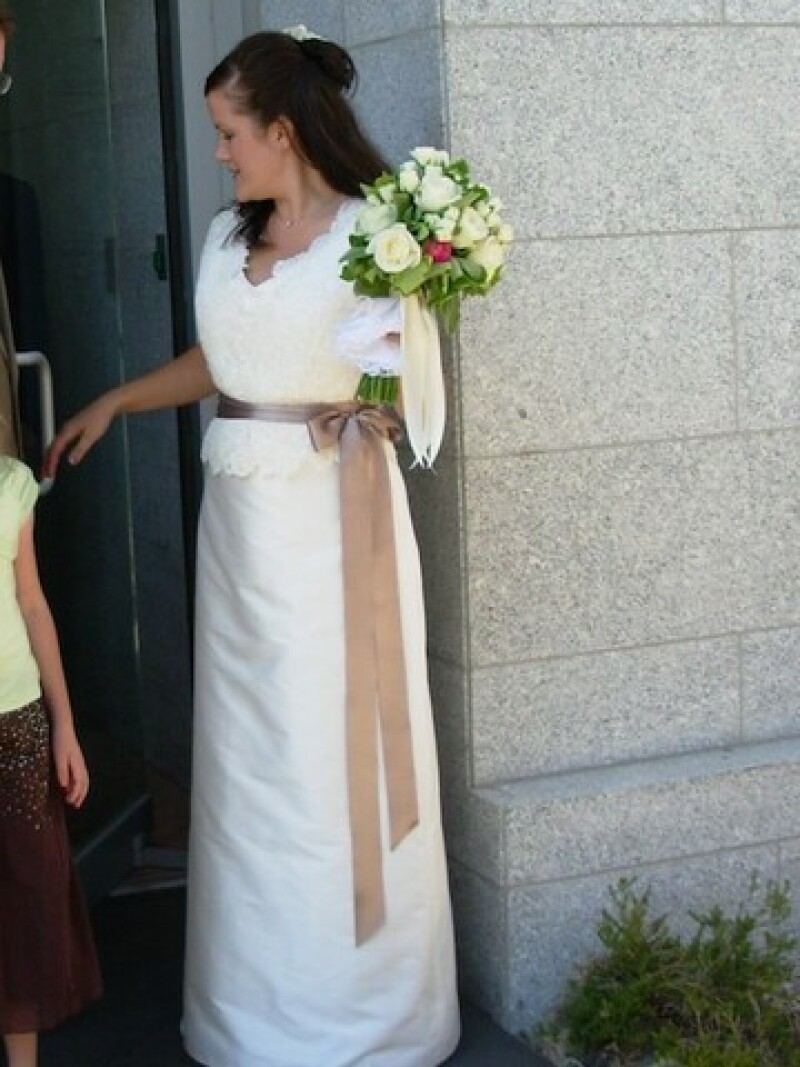 Tammy in wedding dress