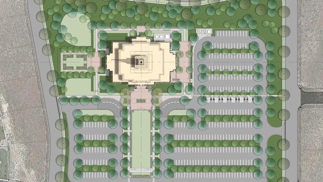 Site plans for the Pocatello Idaho Temple.