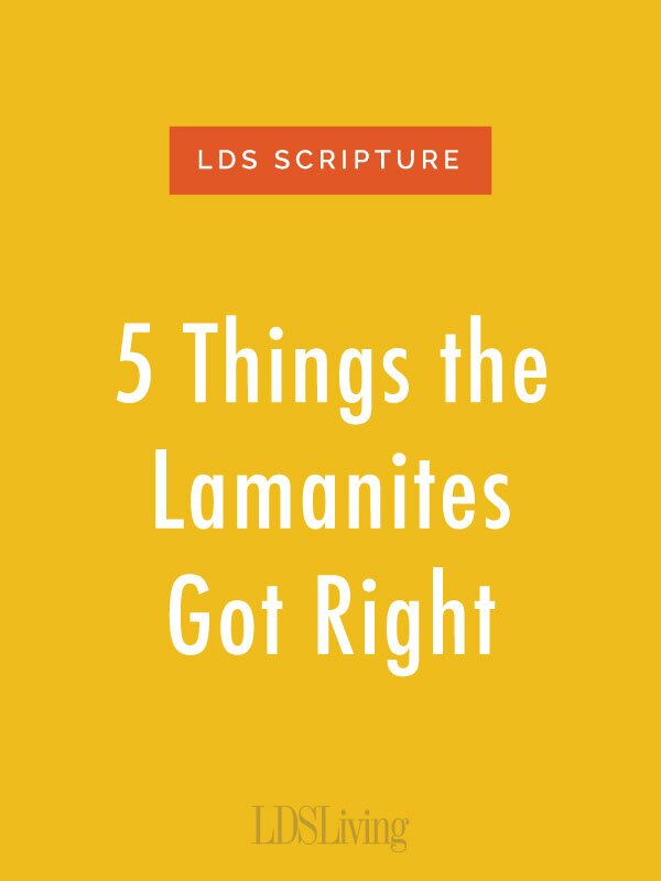 In my mind, the Lamanites represent “others” or those who may be outside of our faith, family, or different from us in some way. But if we take time to look beyond their appearances and study some of the good things the “Lamanites” did in the Book of Mormon, we might be surprised at what we can learn from them.