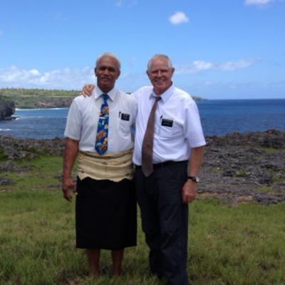 Elder Loueni Huni and Elder Richard Radmacher
