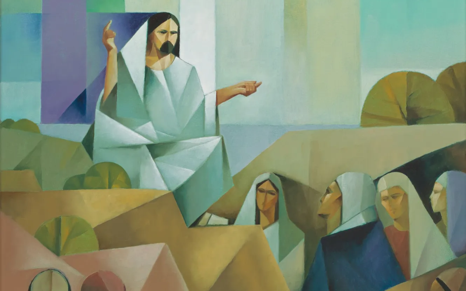 Jesus Christ depicted as a lawgiver.