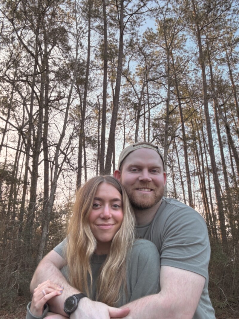 Jessica and Jeremy Rock in Robert, Louisiana.