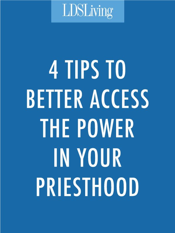 Sometimes we let our laziness get in the way of serving God. Men, if you feel like you need help better understanding the power of God you hold, take a look here at 4 tips to better access the power in your priesthood.