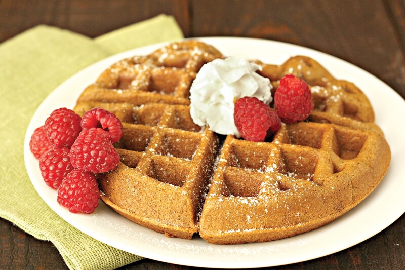 Gingerbread Waffles | 20 Breakfast Recipes Perfect for Christmas Morning from LDS Living