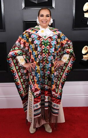 Aida Cuevas at the 2019 Grammys