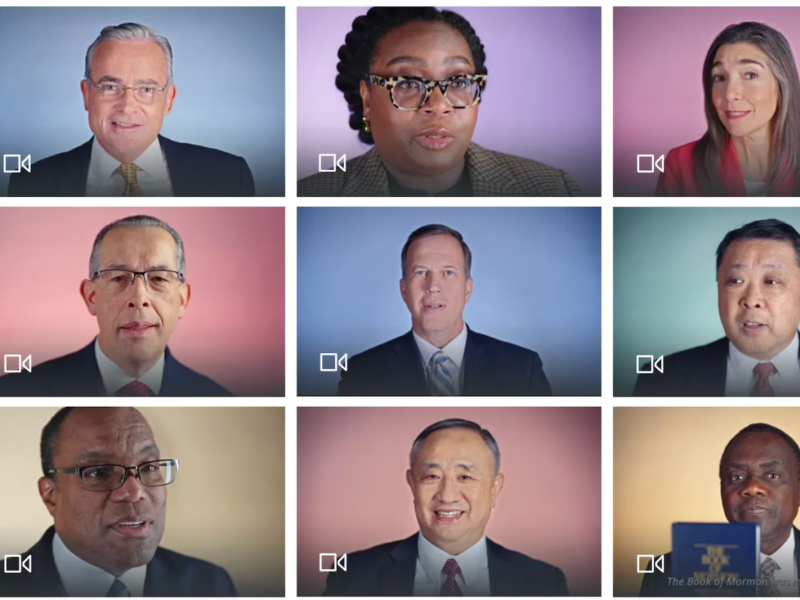 Nine leaders from the Church of Jesus Christ of Latter-day Saints