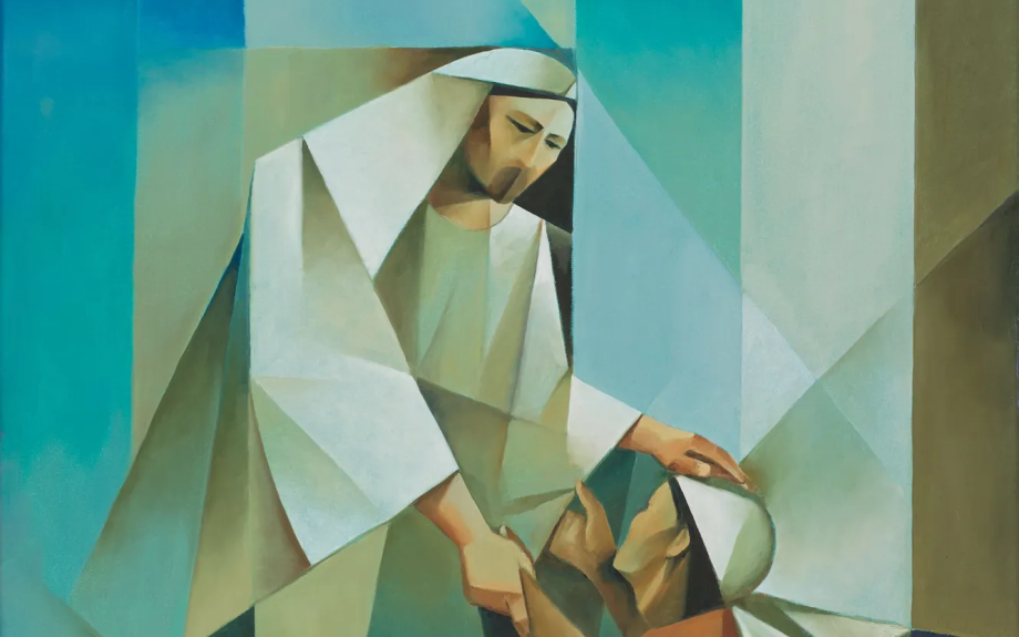 Jesus Christ depicted as a healer.