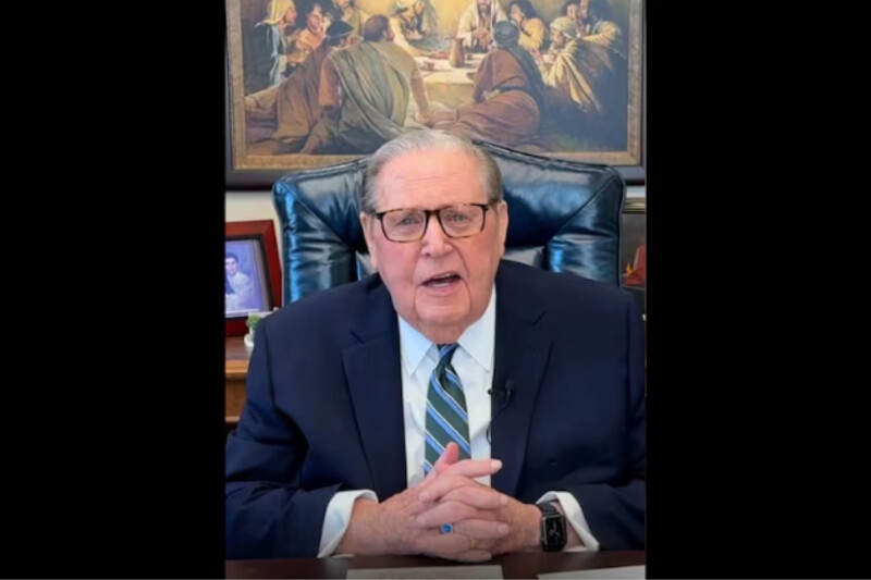 President Jeffrey R. Holland speaks about a scripture passage from the Doctrine and Covenants in a social media video on July 15, 2025.