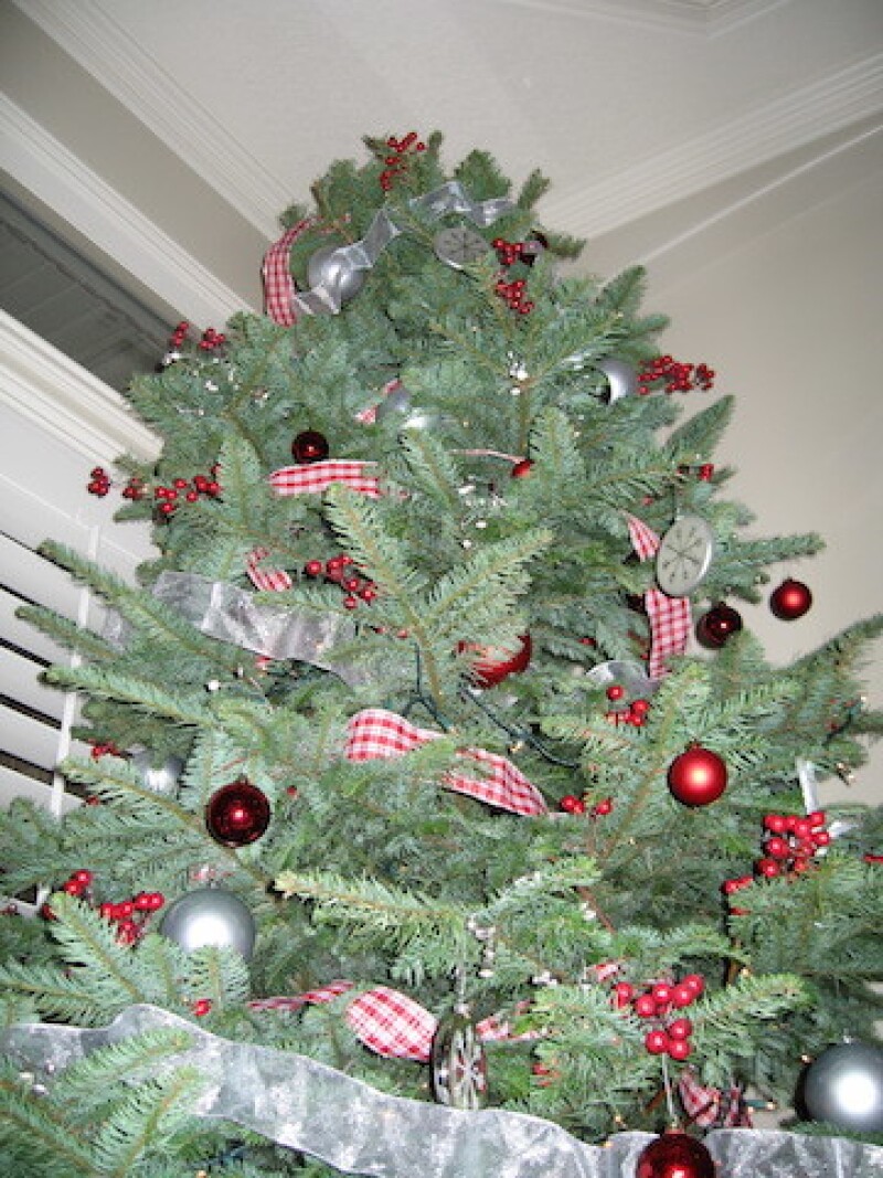 Tammy's Rockefeller-worthy Christmas tree she created her first Christmas with her new family.